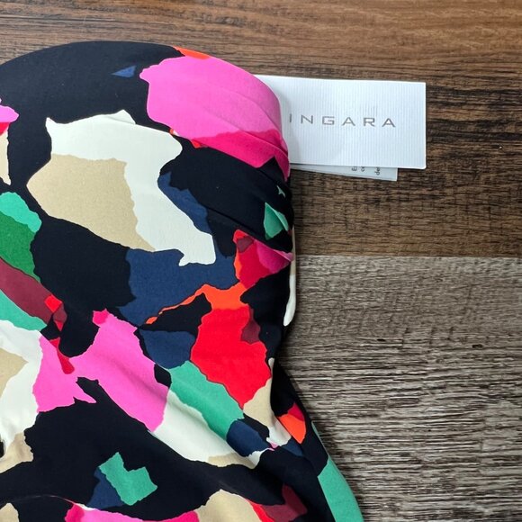 Zingara One Piece Swimsuit Size 4 Halter Multicolor Abstract NWT - Picture 6 of 10